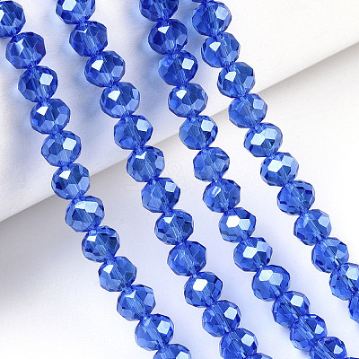 Electroplate Glass Beads Strands EGLA-A034-T10mm-A32-1