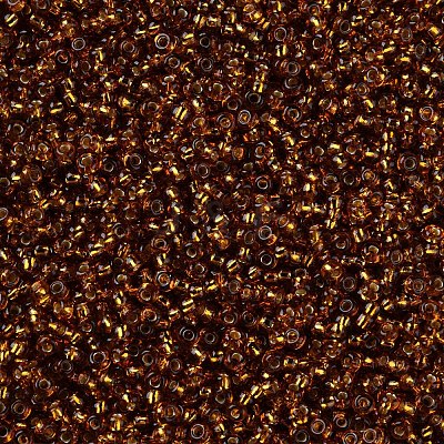 11/0 Silver Lined Grade A Transparent Glass Seed Beads X-SEED-Q007-F54-1