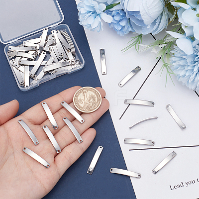 50Pcs 201 Stainless Steel Links/Connectors STAS-UN0063-29-1