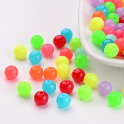 Fluorescent Acrylic Beads X-MACR-R517-6mm-M-1