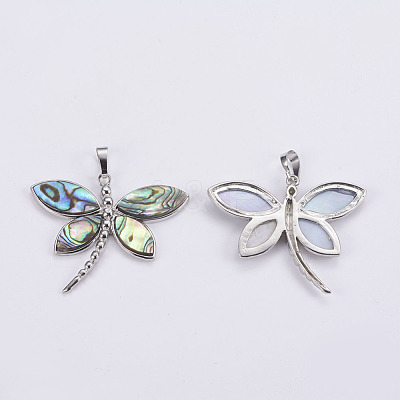 Abalone Shell/Paua Shell Pendants SSHEL-L008-26P-1
