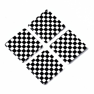 Opaque Cellulose Acetate(Resin) Pendants X-KY-Q057-003A-01-1