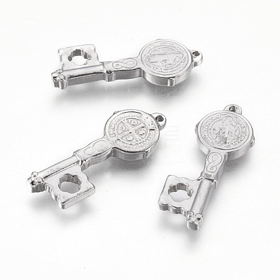 Non-Tarnish 201 Stainless Steel Pendants X-STAS-O118-02P-1