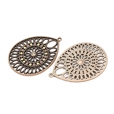 Alloy Enamel Pendants PALLOY-F319-06C-R-1