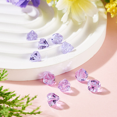 10Pcs Glass Imitation Austrian Crystal Beads GLAA-TADJ0001-11J-1