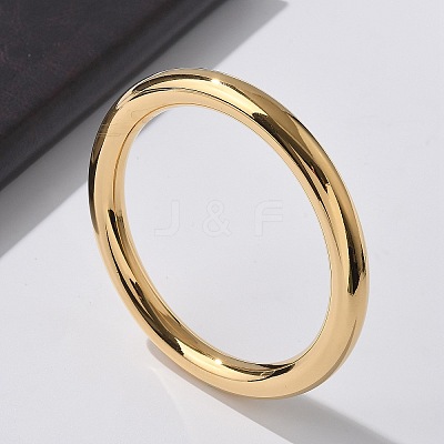 304 Stainless Steel Plain Bangles for Women LS-BJEW-S161-10G-1
