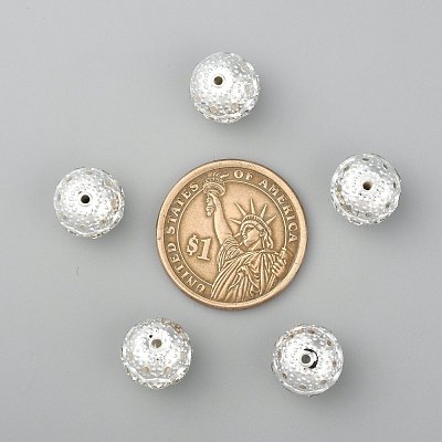 Brass Rhinestone Beads RB-A011-12mm-01S-1