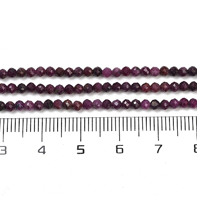 Natural Ruby Beads Strands G-C181-B06-01-1