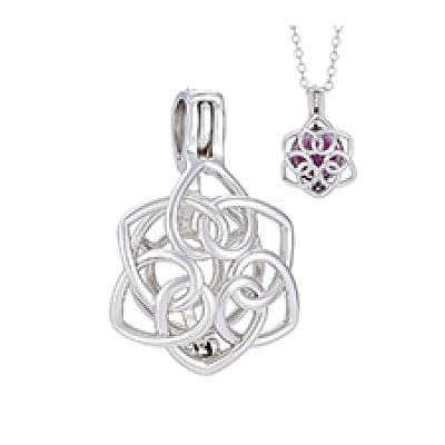 1Pc 925 Sterling Silver Bead Cage Pendants STER-PH0004-84-1