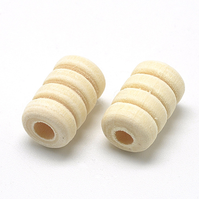 Unfinished Wood Beads WOOD-T007-02-1