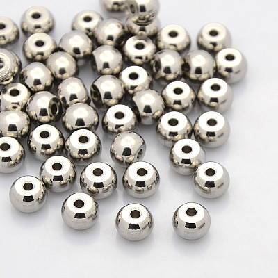 Tarnish Resistant Rondelle 304 Stainless Steel Beads STAS-N044-20-1