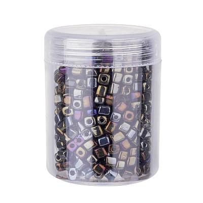 Plated Glass Seed Beads SEED-JP0002-C02-1