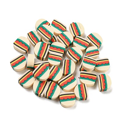 Handmade Polymer Clay Beads X-CLAY-E005-08-1