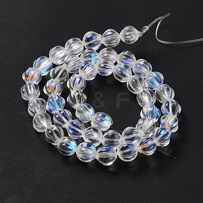 Transparent Glass Beads Strands GLAA-F114-02A-10-1
