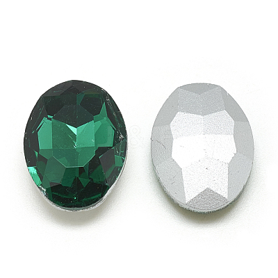 Pointed Back Glass Rhinestone Cabochons RGLA-T080-13x18mm-15-1