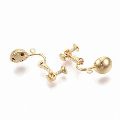 Brass Screw On Clip Earring Converter LS-X-KK-T051-43G-NF-1