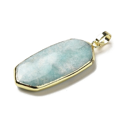 Natural Amazonite Pendants G-A099-01G-02-1