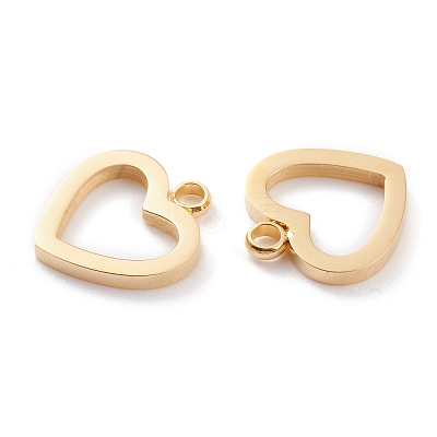 Ion Plating(IP) 304 Stainless Steel Charms STAS-Y002-04G-1