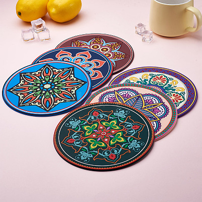 6Pcs 6 Style Silicone Hot Pads Holders SIL-BT0001-01A-1