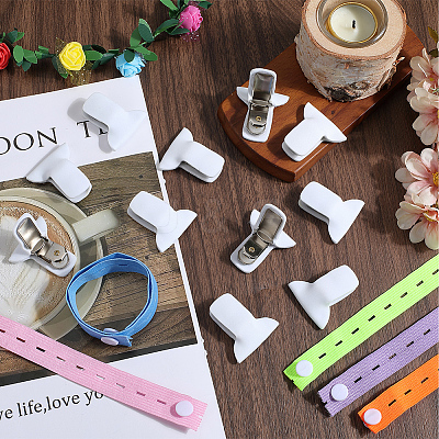 5Pcs 5 Colors Polyester Clothes Organizer Elastic Bands FIND-CN0001-67A-1