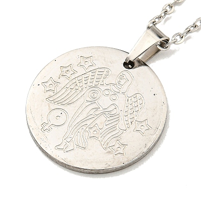 Non-Tarnish Constellation Pendant Necklaces LS-NJEW-S422-04P-06-1