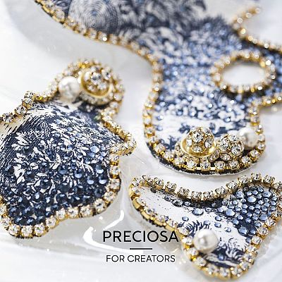 Preciosa® MAXIMA Crystal Round Stones Y-PRC-RBSS45-90300-1