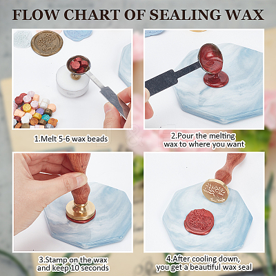 Wax Seal Stamp Set AJEW-WH0208-1477-1