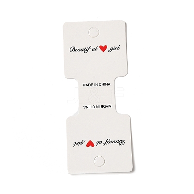 Fold Over Cardboard Paper Jewelry Display Cards for Necklace & Bracelet Storage CDIS-A006-10-1