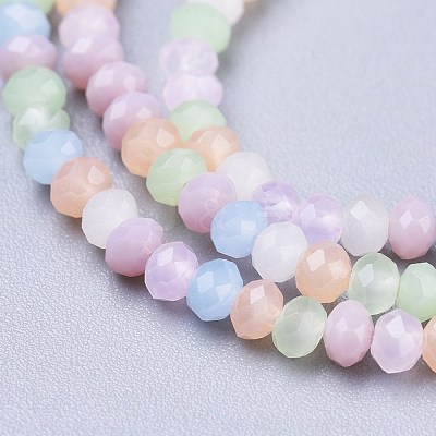Opaque Glass Beads Strands X-GLAA-L030-A02-1