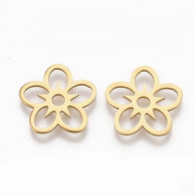 201 Stainless Steel Filigree Joiners X-STAS-S079-113G-1