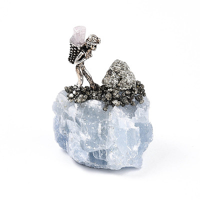Natural Kyanite Cluster Base Sculpture G-N347-03B-1