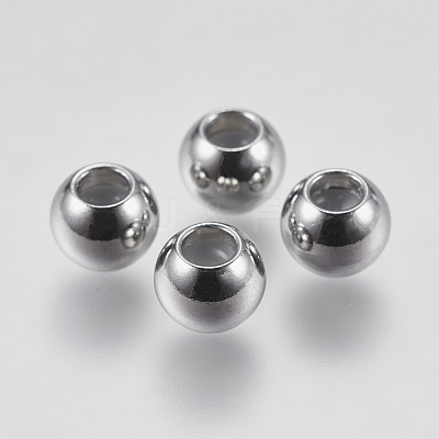 201 Stainless Steel Beads STAS-F195-007P-6mm-1
