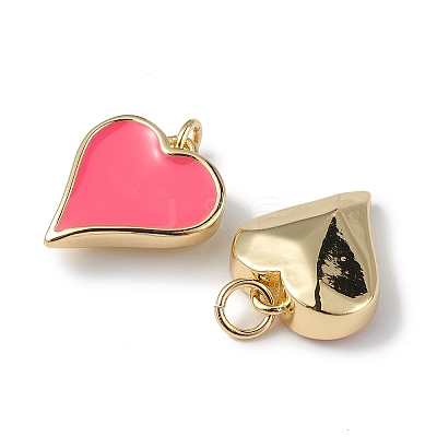 Eco-Friendly Rack Plating Brass Enamel Pendants KK-F848-02G-02-1