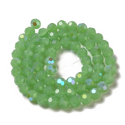 Imitation Jade Glass Beads Strands EGLA-A035-J10mm-L01-1
