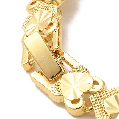 Rack Plating Brass Link Bracelets BJEW-K258-01D-G-1