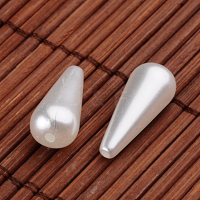 Teardrop Acrylic Imitation Pearl Beads X-OACR-O002-2777-1