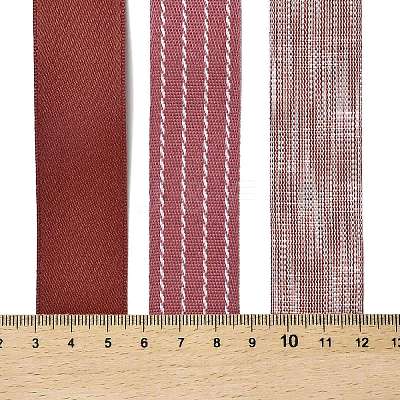 9 Yards 3 Styles Polyester Ribbon SRIB-A014-A10-1