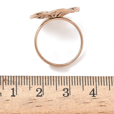 Adjustable 304 Stainless Steel Cuff Rings RJEW-Z121-01RG-02-1