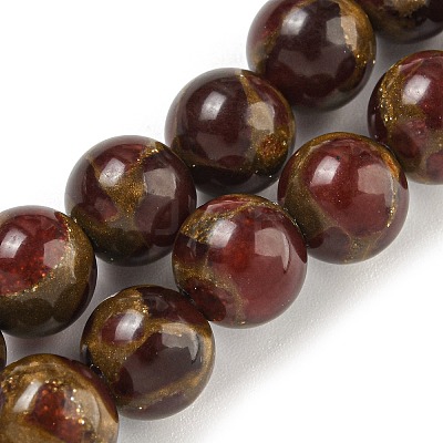 Synthetic Gold Clinquant Stone Beads Strands G-P549-A01-01C-1