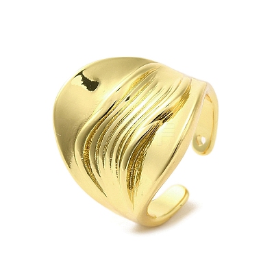 Rack Plating Brass Finger Ring RJEW-C072-21G-1