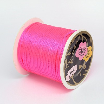 Nylon Satin Rattail Cords LW-K001-1mm-M-1