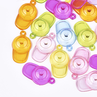 Transparent Acrylic Pendants TACR-S133-037-1