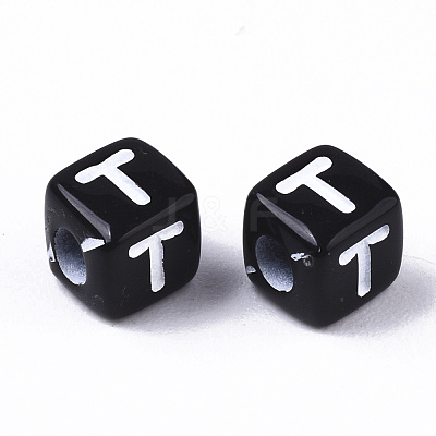Opaque Acrylic Beads SACR-N002-01T-1