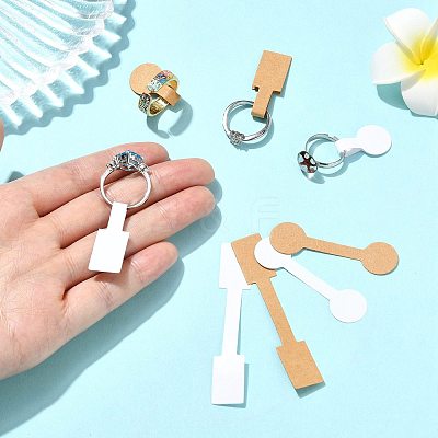 500Pcs Folding Blank Paper Jewelry Price Tags CDIS-FS0001-35B-1