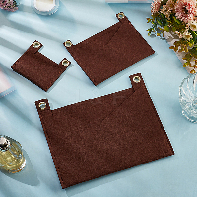 3Pcs 3 Style Felt Bags Organizer Insert PURS-WR0006-87A-1