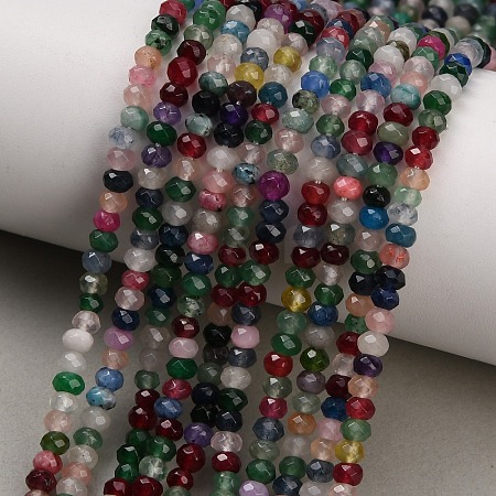 Dyed Natural White Jade Beads Strands GG-CBAF9EE-A10-3x4mm-1