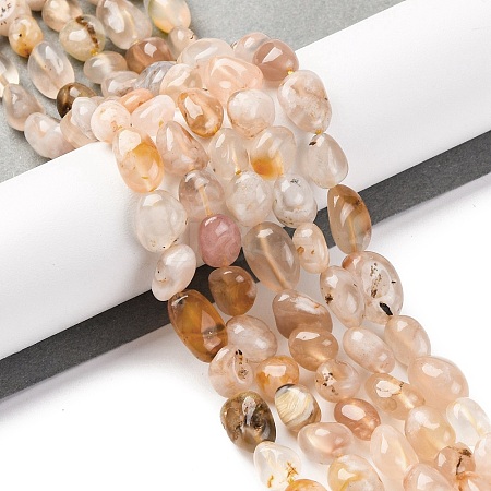 Natural Cherry Blossom Agate Beads Strands G-G146-A31-01-1