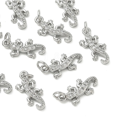 SHEGRACE Brass Micro Pave Cubic Zirconia Pendants XGRQ3D743-461P-1