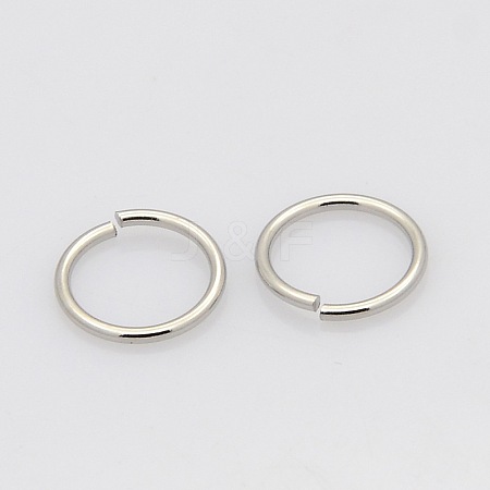 Tarnish Resistant 304 Stainless Steel Saw Cut Open Jump Rings STAS-N015-10-4x0.6mm-1