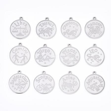 Non-Tarnish 201 Stainless Steel Pendants STAS-R106-1